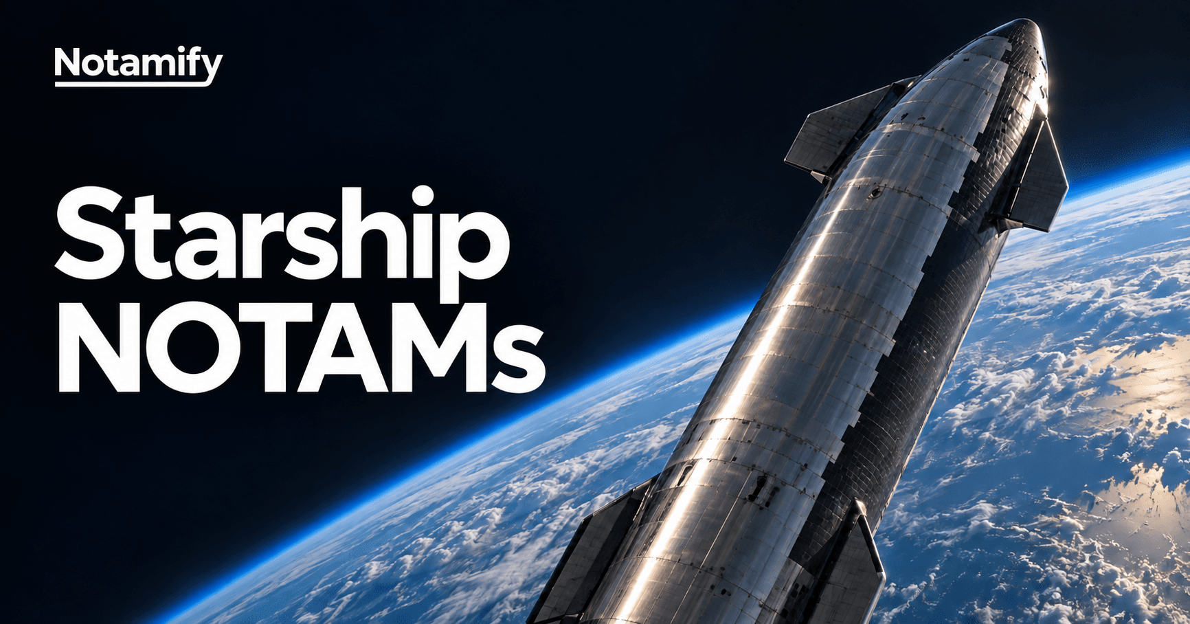 Starship above Earth