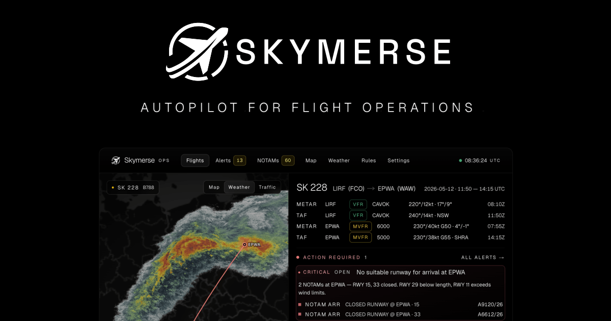 Skymerse autopilot for flight operations
